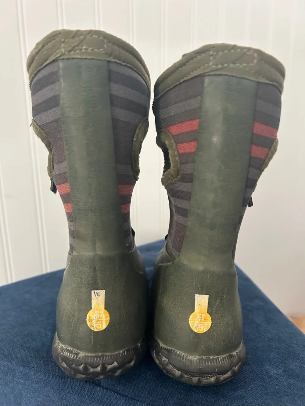 Bogs Kids' Green and Black Rain Boots